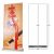 33"W x 79"H Silver Cap Broad Base Roll Up Banner Stand (Stand Only)