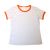 Blank Children's Combed Cotton T-Shirt with Rim Colorful for Personlized Heat Transfer Printing