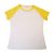 Blank Children's Raglan Combed Cotton T-Shirt with Colorful Sleeve for Personlized Heat Transfer Printing