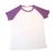 Blank Children's Raglan Combed Cotton T-Shirt with Colorful Sleeve for Personlized Heat Transfer Printing
