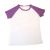 Blank Women´s Raglan Combed Cotton T-Shirt with Colorful Sleeve for Personlized Heat Transfer Printing