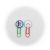 1" 25mm Paper Clips Button Bookmarks Button Supplies Badge Materials 500pcs
