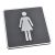 Female, Toilet, Restroom Signs, ABS New Material
