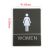 Female, Toilet, Restroom Signs With Braille, ABS New Material