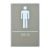 Male, Toilet, Restroom Signs With Braille, ABS New Material