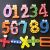 15 Numbers Kids Wooden Alphabet Fridge Magnet