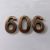 Modern House Plaque Bronze Arc Plating Numbers (Several Sizes Available)