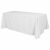 8ft Economical Rectangular Solid Color Table Throw