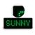 Green LED Name Badge Whit Scrolling Message 4*1.3*0.2in( 102 x 33 x 5mm)