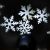 Christmas Projector Lamp Moving White Snowflake LED Landscape Projection Lights