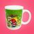 The Round Handle Sublimation Mugs White Coated Mugs B Grade 12 OZ for Heat Press Printing with Custom Graphic