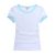 Screen Printing Blank Combed Cotton T-Shirt with Rim Colorful for Women,10pcs/pack
