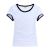 Screen Printing Blank Combed Cotton T-Shirt with Rim Colorful for Women,10pcs/pack