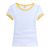Screen Printing Blank Combed Cotton T-Shirt with Rim Colorful for Women,10pcs/pack
