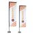 Custom Fabric Graphic for 8.8ft Pole with Water Bag Rectangular flag banner stand(Graphic Only)