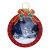 US Stock LED Snowing Musical Wall Bauble Decos with Santa and Bow