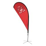 11.5 ft Teardrop Banner with Cross Base (Single Sided Printing)