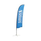 13.1 ft Wing Banner with Cross Base (Single Sided Printing)