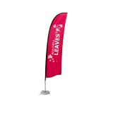 13.1 ft Wing Banner with Cross Water Bag Base (Double Sided Printing)