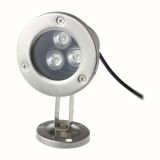12V 3x1W Silver Underwater lamp
