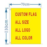 2.3´ x 3.6´ Custom Design Rectangle Flag Banner(Only Graphic)