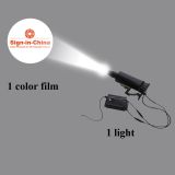 55W LED Rotating and Static Adjustable Gobo Advertising Logo Projector Light (1 Light + 1 Single Color Film)