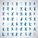 Body Workout Exercise Posture Body Movements Signs Set Vector Illustrations (Free Download Illustrations)