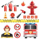 Firefighter Signs Vector Illustrations (Free Download Illustrations)