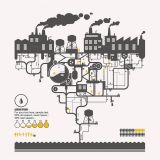 Chemical Plant Concept for Environmental Protection Flat Vector Poster (Free Download Illustrations)