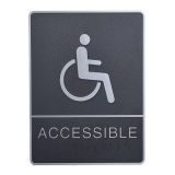 Disabled, Toilet, Restroom Signs With Braille, ABS New Material