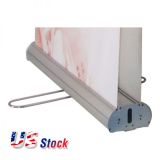 Clearance Sale! US Stock-Economy Double Sided Roll Up Banner Stand (33" W x 79" H) (Stand Only)