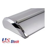 Clearance Sale! US Stock-33" W x 79" HSilver Cap Broad Base Roll Up Banner Stand (Stand Only)