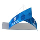 10ft Ceiling Banner Display Trade Show Pinwheel Hanging Sign (Double Sided Graphic)