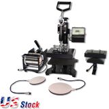 US Stock-110V 5 in 1 Combo Heat Press Machine 5.9" x 7.9" (150 x 200mm)