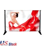 Clearance Sale! US Stock- 8x10ft Step and Repeat Adjustable Backdrop Telescopic Banner Stand