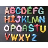 26 Letters Kids Wooden Alphabet Fridge Magnet