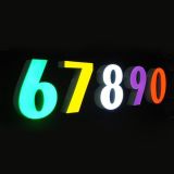 80W LED Gobo proyector publicidad Logo luz (con encargo Gobos giratorio Multicolor de cristal)