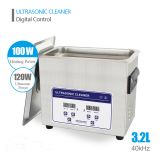 3.2L 120W 40kHz Professional Industrial Digital Ultrasonic Cleaner Bath with Heating Baskets