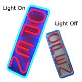 Vertical LED Open Signs Neon Styles Large Letter Display Vivid Bright Color