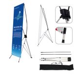 Group Buying-24"W x 63"H Economy Aluminum Foot Tripod X Banner Stand (Stand Only)(10pcs/pack)