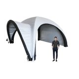 19ft Inflatable Tent with One Side Panel and Awning Outdoor Custom Graphic Spider Air Dome Tent