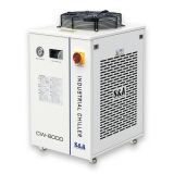 S&A CW6000DN230H Industrial Water Chiller with Heating Function, for 100W RF Metal or Solid-state Laser, 22KW CNC Spindle, 30W-300W Fiber Laser Cooling