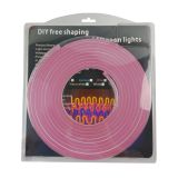 US Stock LED Waterproof Rope Light Flexible Silicone Neon Light Set 16.4ft(5M) 12VDC, 0.4" Cut, 0.2" x 0.47" for Kitchen Bedroom Indoor Outdoor Decoration