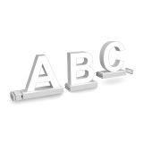 US Stock White Assembled Channel Letter Track Installation (Magnetic Counter) Arial 100MM High