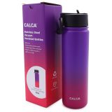 US Stock-CALCA 22oz Wide Mouth Lid Stainless Steel Water Bottle with Double Wall Vacuum Insulated