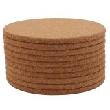 US Stock CALCA 10pcs Round Cork Coasters 3.9" Diameter for Cold Drinks Wine Glasses Plants Cups & Mugs