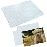 US Stock-CALCA 50Set Sublimation Blanks Puzzles White Jigsaw Puzzle Blanks for Sublimation Printing (A4-120 Style)