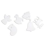US Stock, CALCA Sublimation Air Freshener Blanks Felt Christmas Fragrant Flakes 60pcs