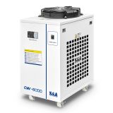 S&A CW-6000AI Enfriador de Agua Industrial para 1 x CO2 100W RF Tubo Laser Metalico, 1.28HP, AC220V, 50HZ