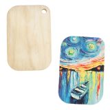 US Stock CALCA 20pcs Sublimation PlyWood&Bamboo Rectangular Cutting Board (Rounded Corner)